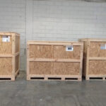 Cajas de madera de distintos tamaños para transporte